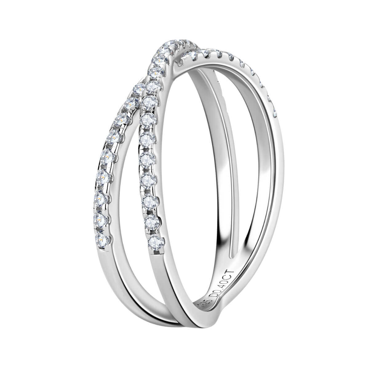 Criss Cross Diamond Ring