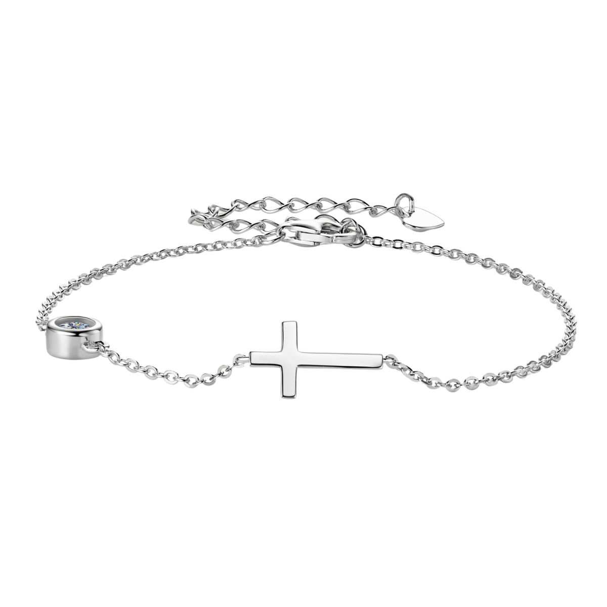 Diamond Cross Bracelet