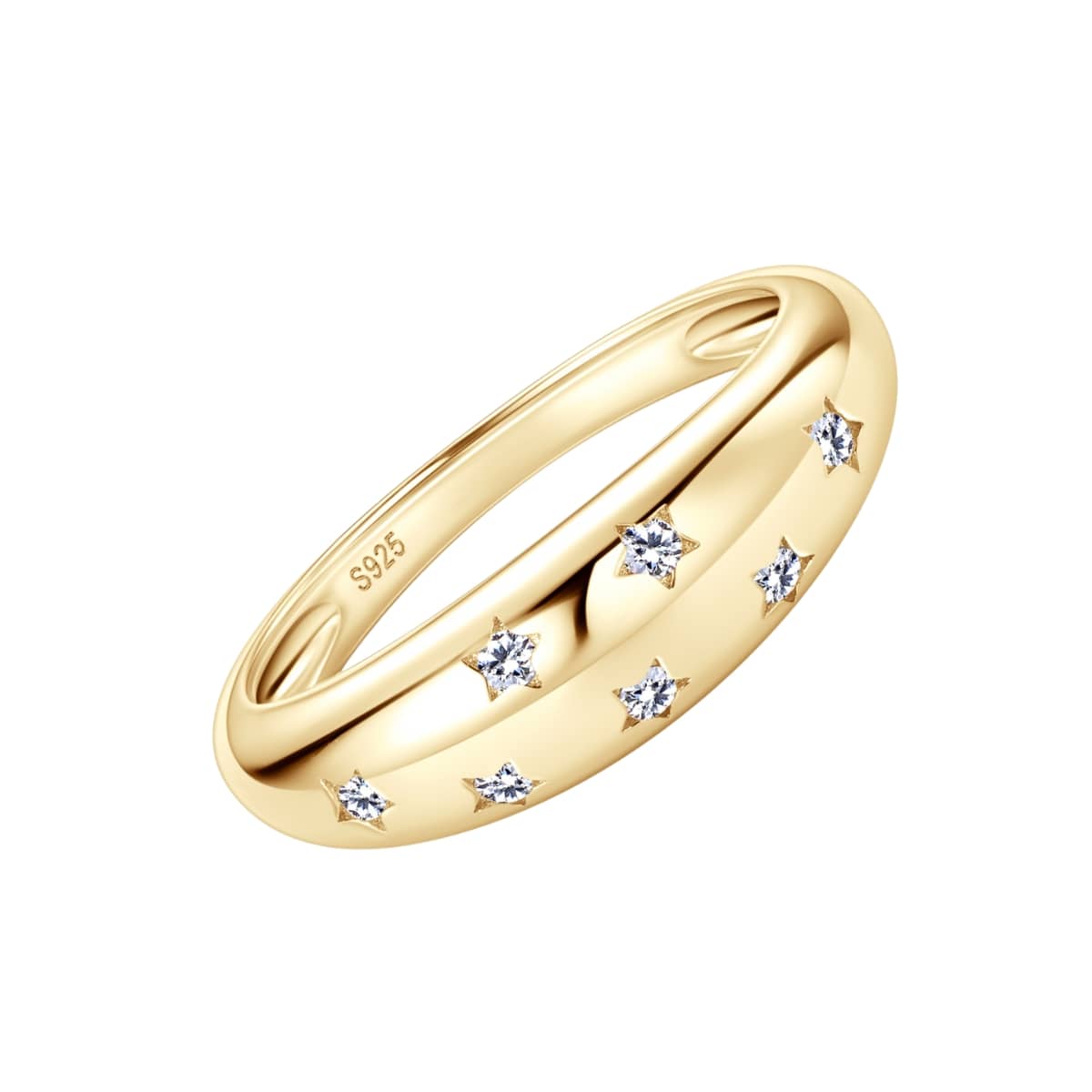 Diamond Star Dome Rings