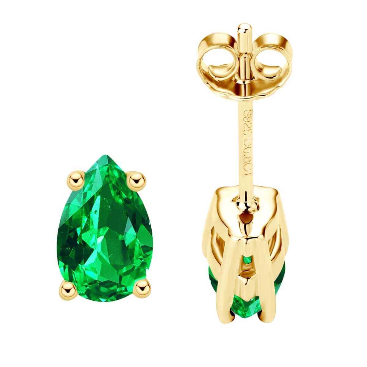 Emerald Stud Earrings