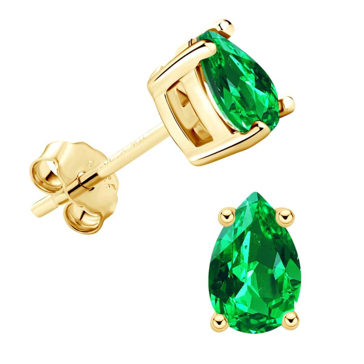 Emerald Stud Earrings