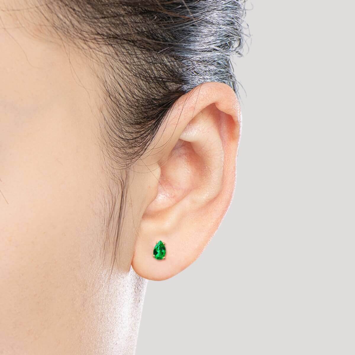 Emerald Stud Earrings